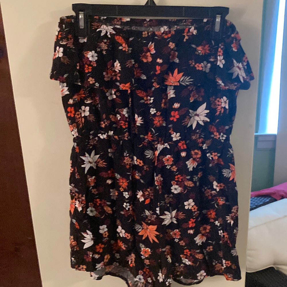 Strapless romper